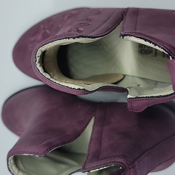 JBU by Jambu Parker Purple Embroidered Ankle Boot in Wine 6.5 - Picture 3 of 5